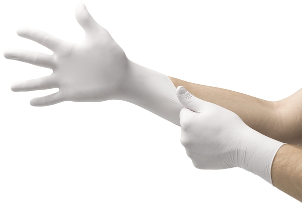 Handske us nitril Microflex, XS TQ-601 Soft White Nitrile - Microflex