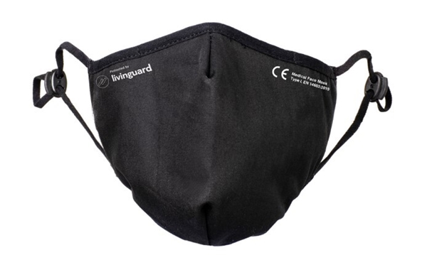 Munskydd Livinguard Pro Mask, M svart