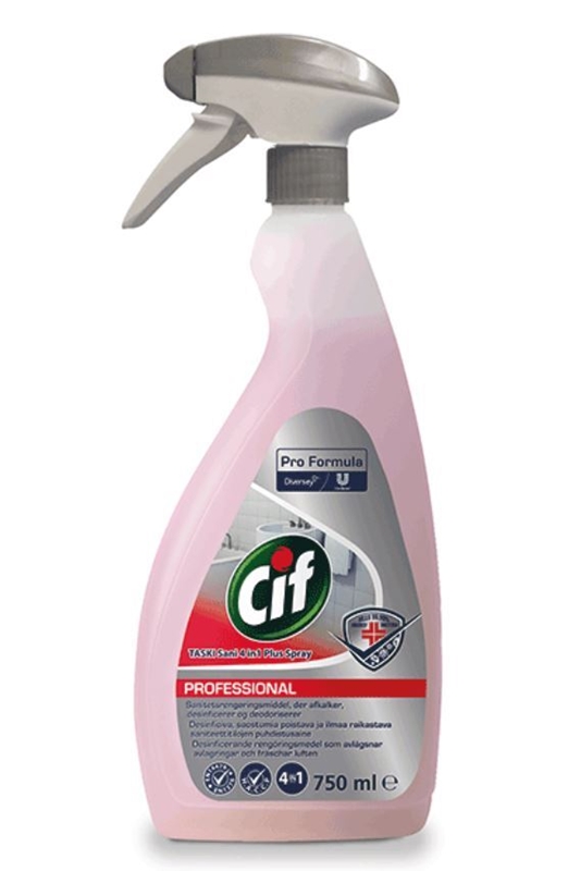 Rengöring & Desinfektion Cif Professional 4in1 Badrum, 750ml 4in1 parfymerad spray - Cif