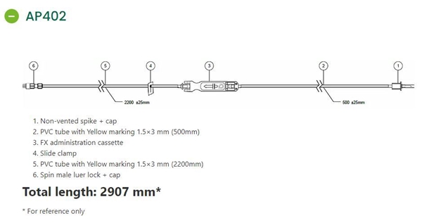 Infusions agg t pump Sapphire, AP402 Epidural, gul markering - Sapphire - 2