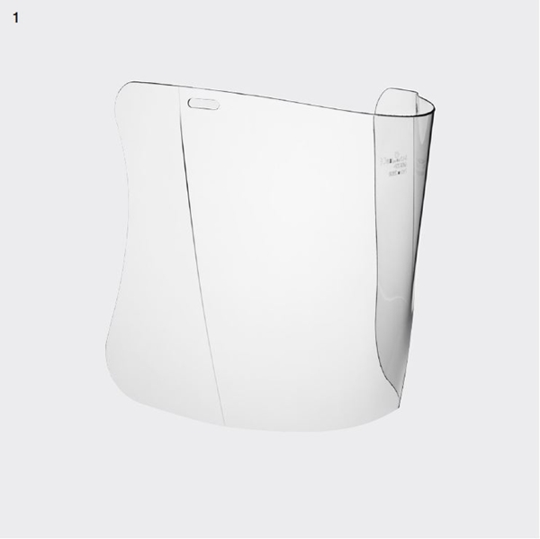 Visir Hellberg Safe PC, 200x1mm klar t Safe 3