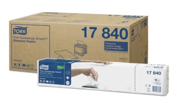 Dispenserservett Tork N10, 21,3x21,6cm Universal vit - Tork