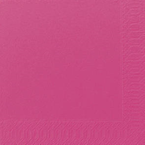 Servett tissue 1/4 vikt 3L, 24x24cm rosa (Fuchsia) - Duni