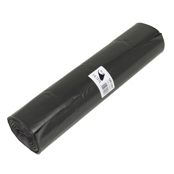 Sopsäck LD plast COEX, 125L 750x1150mm 35my svart