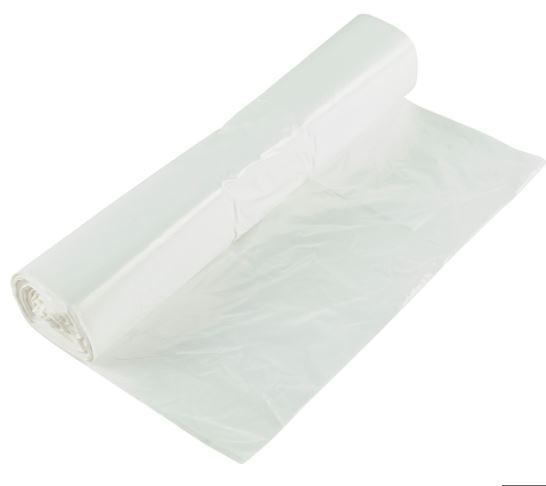 Avfallspåse HD plast, 28L 265/255x550 7my vit - SELEFA®