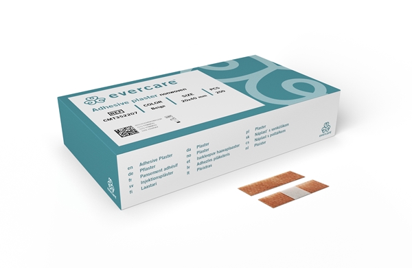 Injektionsplåster nonwoven evercare, 2x4cm beige - evercare® - 1