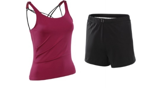 Baddräkt inko tvådelad Kes-Vir, Stl 46 tankini-linne/shorts - Kesvir