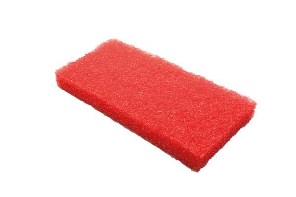 Skurblock Activa, 12x25cm röd 10% slipmedel - Activa