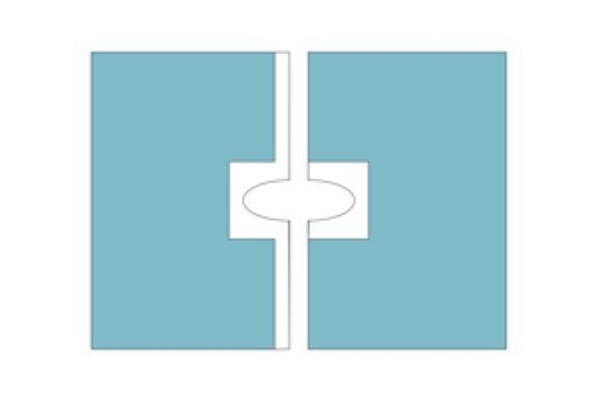 Hålduk häftande Barrier, 50x75cm 2-delad