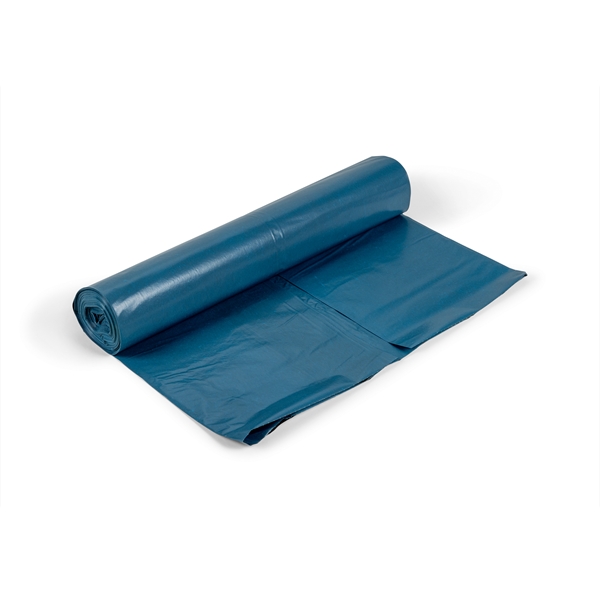 Sopsäck LD plast PolyCOEX, 160L 800x1250mm 60my blå/svart - 2