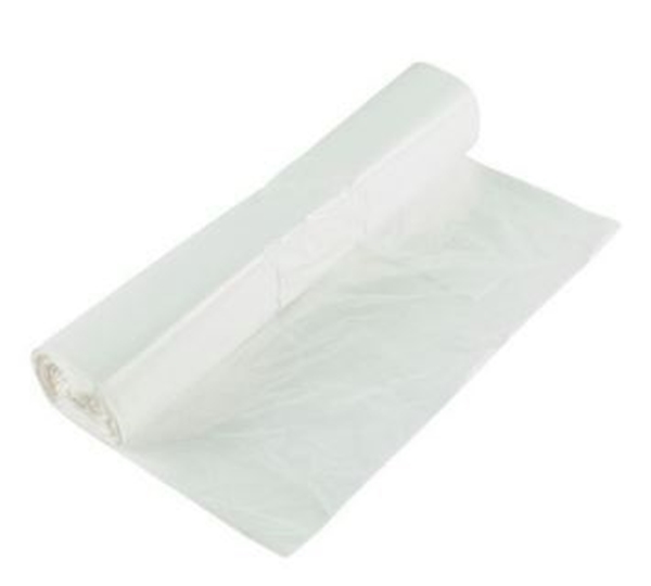 Avfallspåse LD plast, 35L 300/240x750mm 12my vit