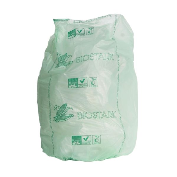 Sopsäck BIOSTARK Star-seal, 80L 820x1050mm 17my grön - BioBag