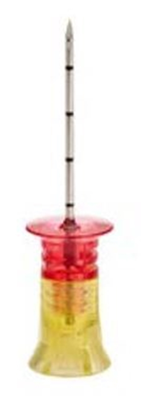 Träningsnål EZ-IO , 45mm gul/röd