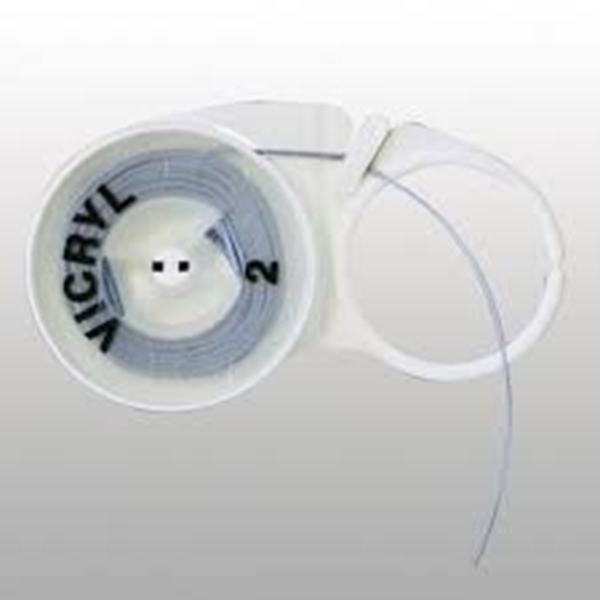 Sutur Vicryl 2-0 V1206G, 250cm violet nål MH - Vicryl