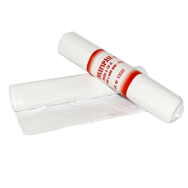 Insatspåse LD plast Basko20, 35L 560x600mm 12my vit