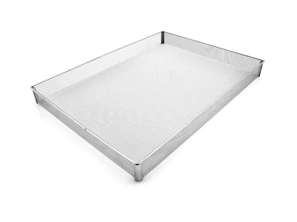 Instrumentkorg finmaskig, 420x310x40mm rostfritt stål