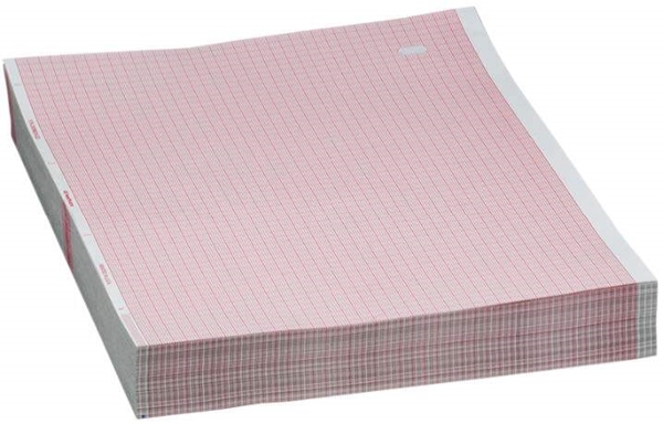 EKG-papper Vital Signs, A4 rödrut 210x300mm 300st/bunt