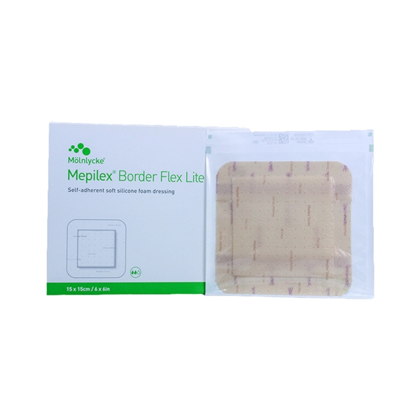 Tunt skumförband silikon Mepilex Flex L, 15x15cm Border Lite - Mepilex