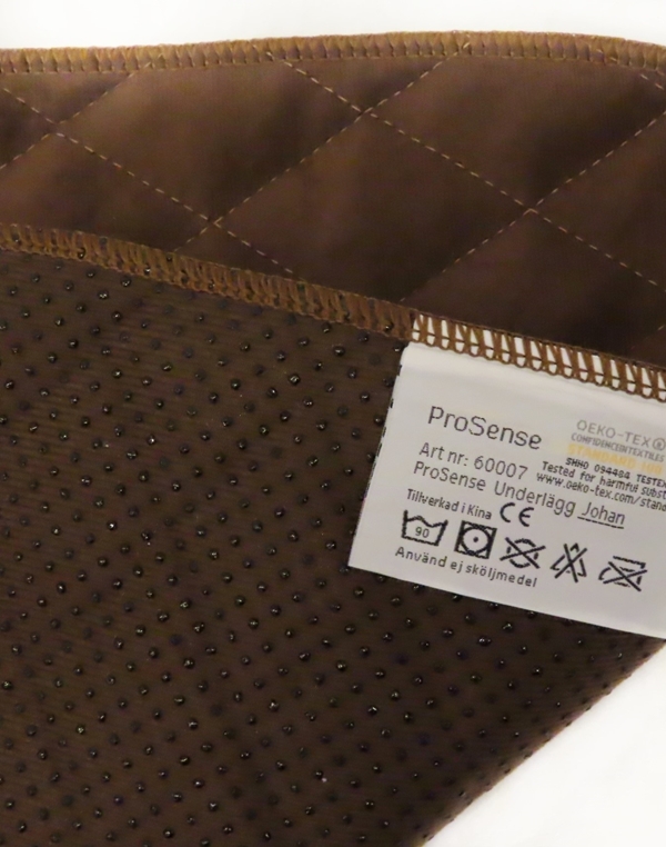 Sittskydd flergångs Johan ProSense, 50x40cm brun antihalk - ProSense