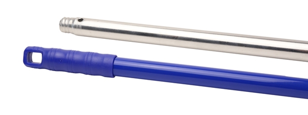 Skaft gänga till minisvabb, 150cm blå/aluminium