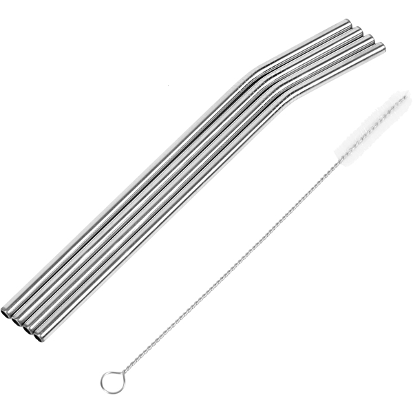 Metallsugrör böjt, 21,5cm d=6mm rostfri - Barkonsult