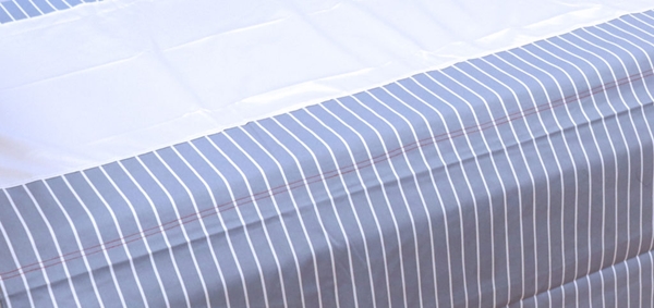 Glidlakan EasyRoll, 140cm för 105cm säng vit/blå - Easyroll