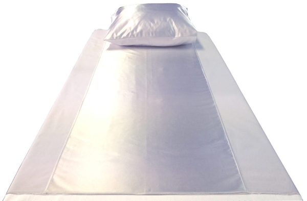 Glidlakan EasyRoll, 140cm för 120cm säng vit/blå - Easyroll