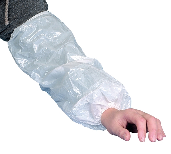 Ärmskydd plast, 400x220mm 20my vit latexfritt - Abena