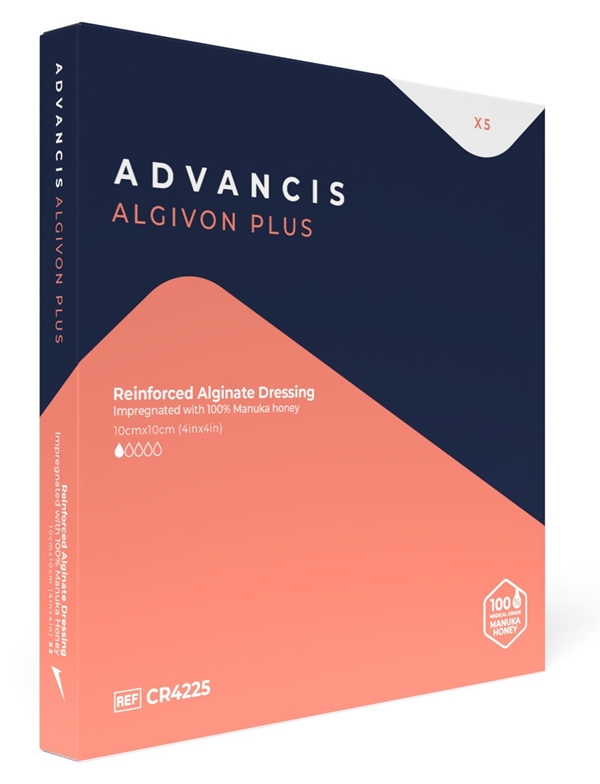 Alginatförband honung Algivon Plus, 5x5cm - Algivon - 1