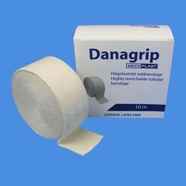 Tubbandage stöd Danagrip LF, 6,75cmx10m stlC bl bom - Danagrip