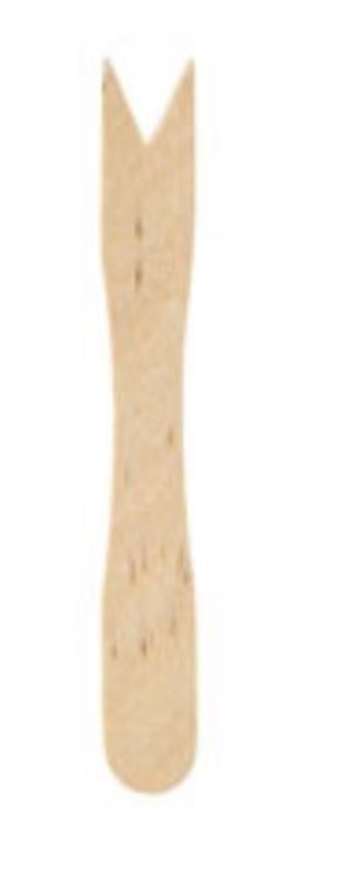 Träbestick minigaffel Petit, 8,5cm - Biopak