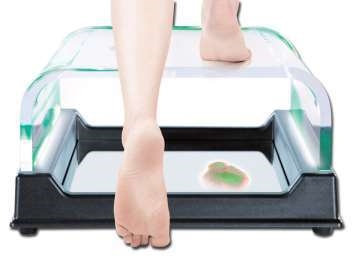 Spegellåda / Podoscope, Grönt LED ljus