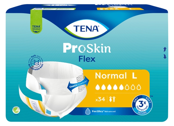 Inkontinensskydd allt-i-ett med bälte, TENA Flex Normal L - Tena - 1