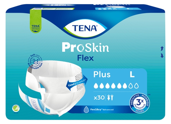 Inkontinensskydd allt-i-ett med bälte, TENA Flex Plus L - Tena - 1