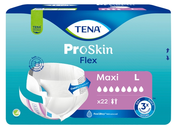 Inkontinensskydd allt-i-ett med bälte, TENA Flex Maxi L - Tena - 1