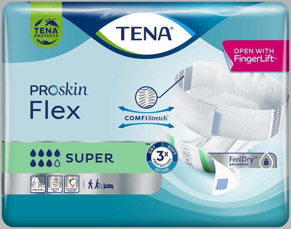 Inkontinensskydd allt-i-ett med bälte, TENA Flex Super S - Tena - 2