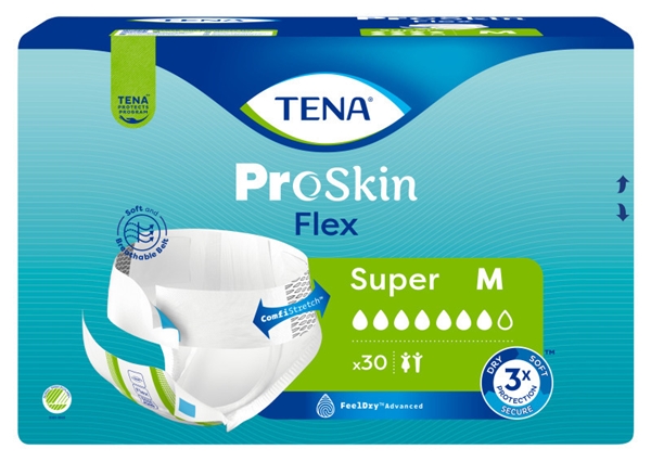 Inkontinensskydd allt-i-ett med bälte, TENA Flex Super M - Tena - 1