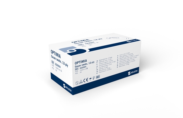 Kompress gasväv 12L Selefa, 10x20cm disp.box osteril - SELEFA® - 2