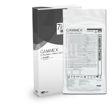 Handske GAMMEX PI Radiation, 7,5 pf svart steril - Ansell