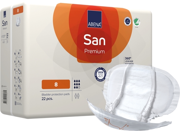 Inkontinensskydd för fixering i byxa, ABENA San Premium 8 - Abena