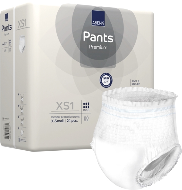 Inkontinensskydd allt-i-ett byxa, ABENA Pants Premium XS1   - Abena