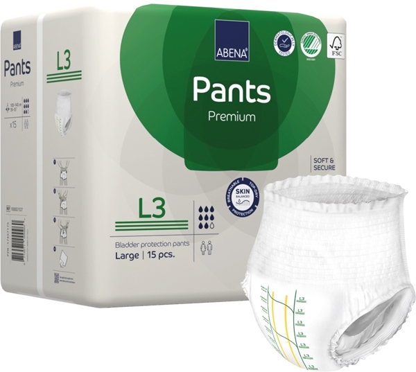 Inkontinensskydd allt-i-ett byxa, ABENA Pants Premium L3   - Abena