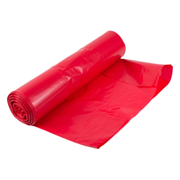 Sopsäck LD plast optisk, 70L 600x900mm 50my röd