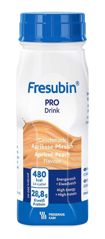 Fresubin PRO DRINK, 4x200ml aprikos persika - Fresubin PRO DRINK