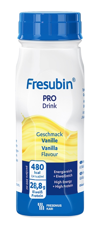 Fresubin PRO DRINK, 4x200ml vanilj - Fresubin PRO DRINK