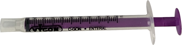 Enteral spruta Nutrisafe 2, 0,5ml engångs - Nutrisafe2