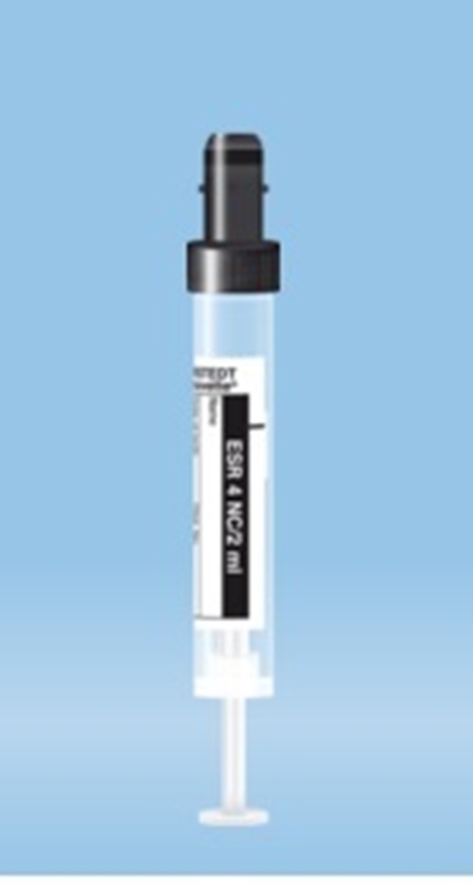 Vakuumrör plast S-Monovette, 2mL SR svart - Monovette