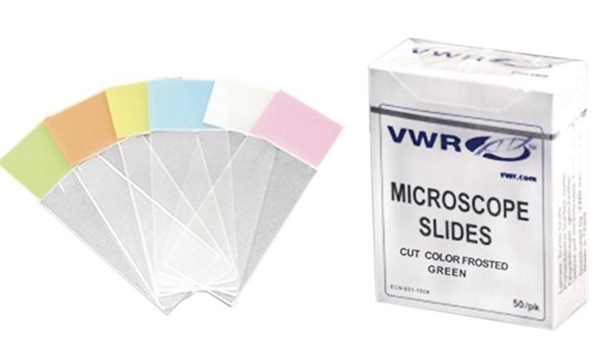 Objektglas skurna kanter VWR, 26x76mm m skrivyta vit - VWR collection