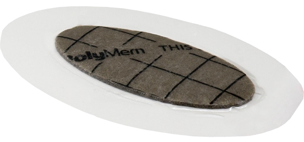 Skumförband silver silikon PolyMem Ag, 5x7,6cm oval Border - Polymem