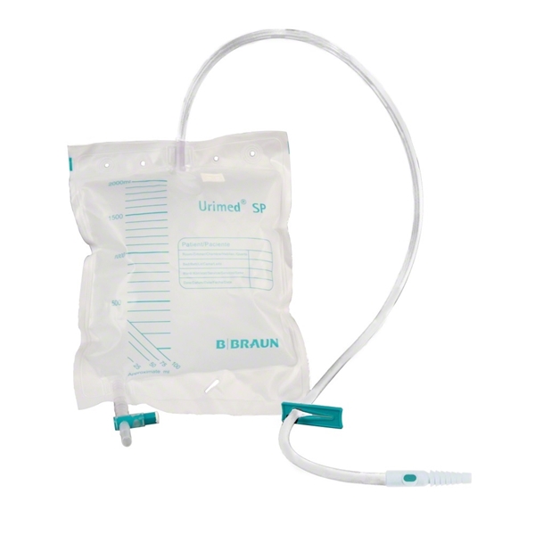 Urinpåse tömbar Urimed SP, 2,0L 100cm nålfri provport - Urimed